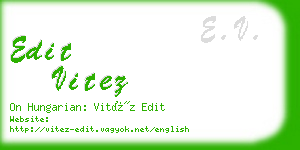 edit vitez business card